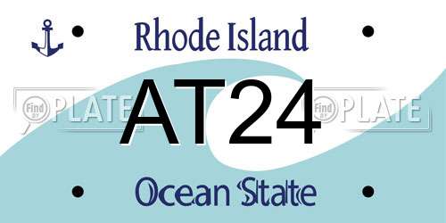 AT24 Rhode Island License Plate