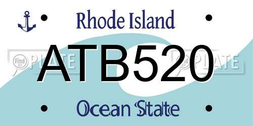 ATB520 Rhode Island License Plate