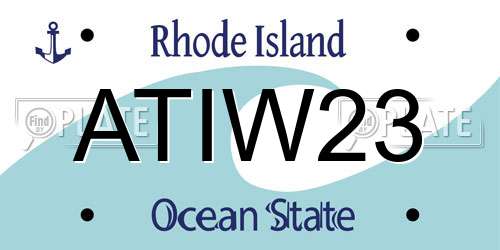 ATIW23 Rhode Island License Plate