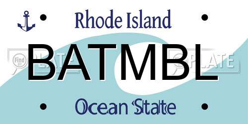 BATMBL Rhode Island License Plate