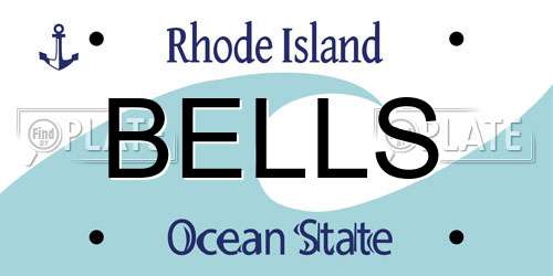 BELLS Rhode Island License Plate