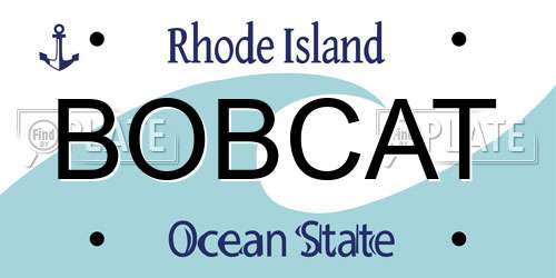 BOBCAT Rhode Island License Plate