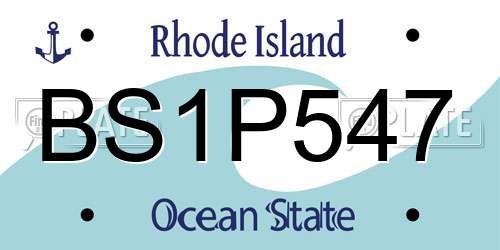 BS1P547 Rhode Island License Plate