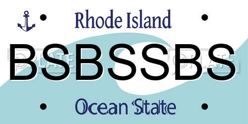 BSBSSBS Rhode Island License Plate