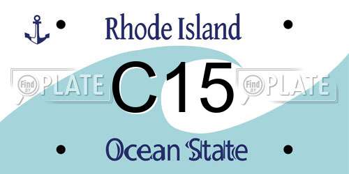 C15 Rhode Island License Plate