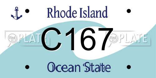 C167 Rhode Island License Plate