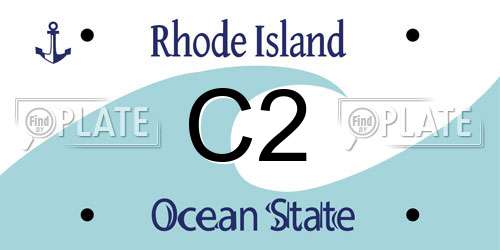 C2 Rhode Island License Plate