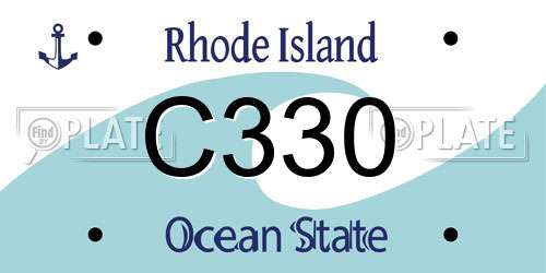C330 Rhode Island License Plate