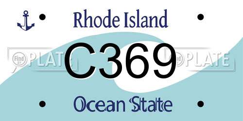 C369 Rhode Island License Plate