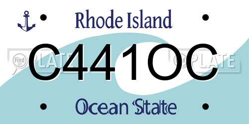 C441OC Rhode Island License Plate