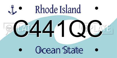 C441QC Rhode Island License Plate