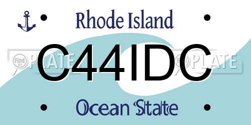 C44IDC Rhode Island License Plate