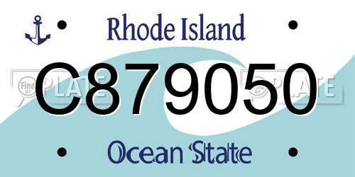 C879050 Rhode Island License Plate