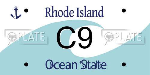 C9 Rhode Island License Plate