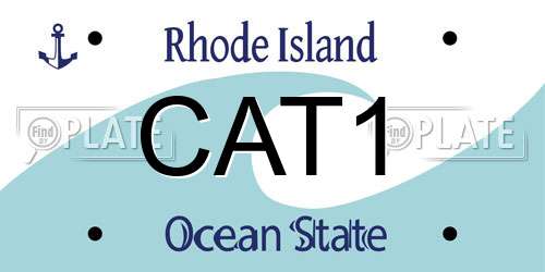 CAT1 Rhode Island License Plate