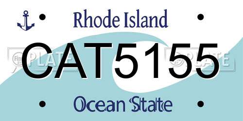 CAT5155 Rhode Island License Plate