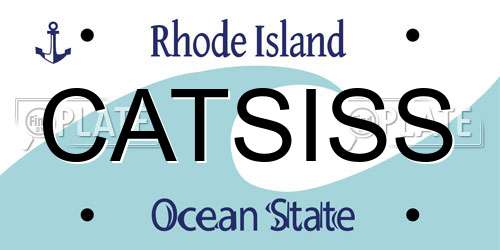 CATSISS Rhode Island License Plate