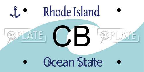CB Rhode Island License Plate