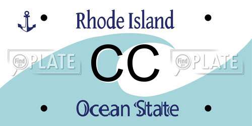 CC Rhode Island License Plate