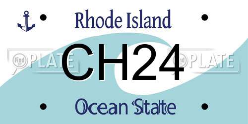 CH24 Rhode Island License Plate