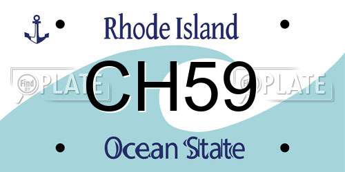 CH59 Rhode Island License Plate