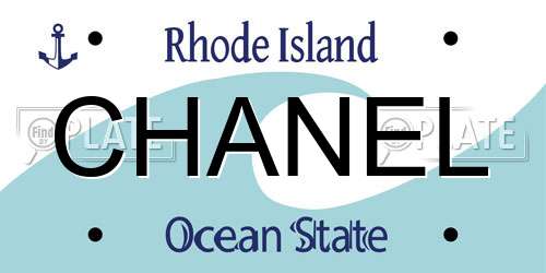 CHANEL Rhode Island License Plate