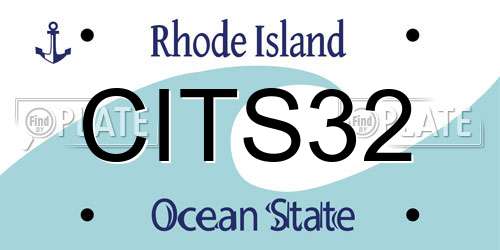 CITS32 Rhode Island License Plate