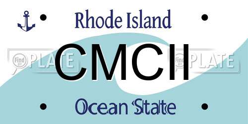 CMCII Rhode Island License Plate
