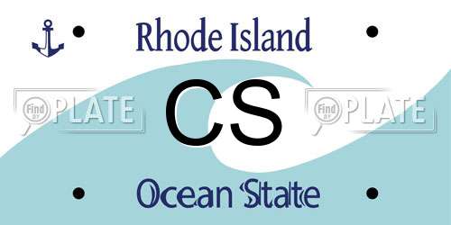 CS Rhode Island License Plate