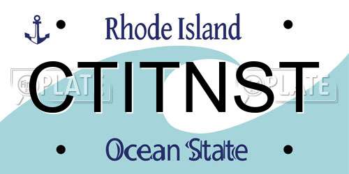 CTITNST Rhode Island License Plate