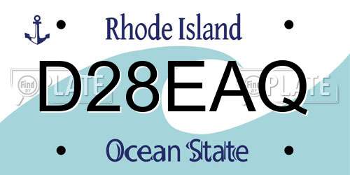 D28EAQ Rhode Island License Plate