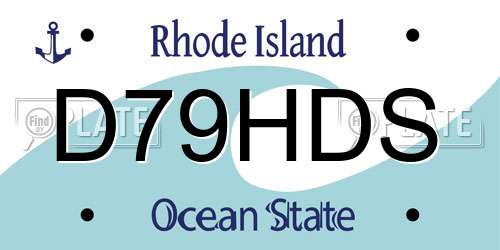 D79HDS Rhode Island License Plate