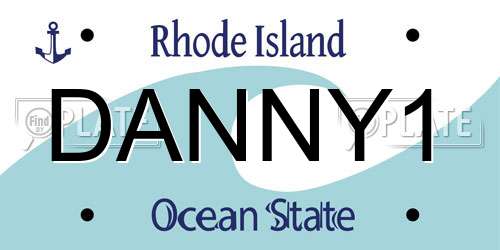 DANNY1 Rhode Island License Plate