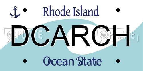 DCARCH Rhode Island License Plate