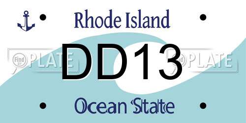 DD13 Rhode Island License Plate