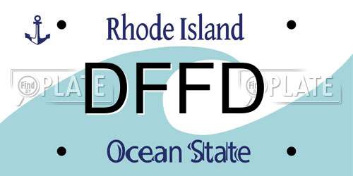 DFFD Rhode Island License Plate