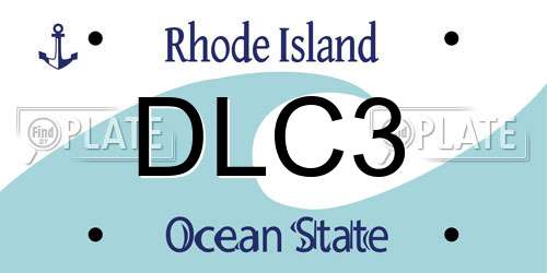 DLC3 Rhode Island License Plate