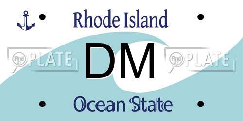 DM Rhode Island License Plate