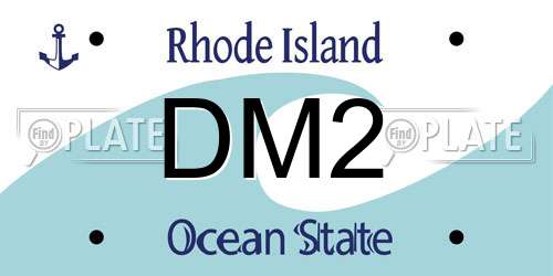 DM2 Rhode Island License Plate