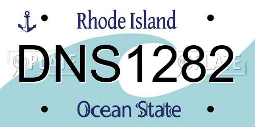 DNS1282 Rhode Island License Plate