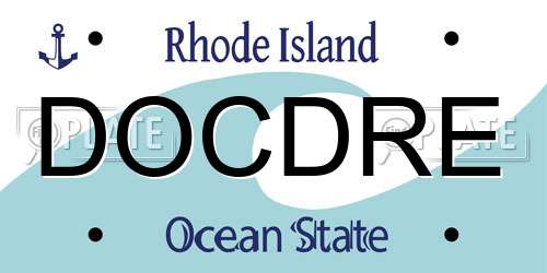 DOCDRE Rhode Island License Plate