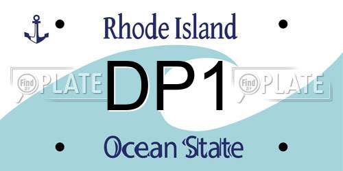 DP1 Rhode Island License Plate