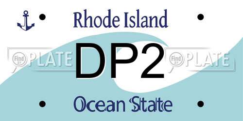 DP2 Rhode Island License Plate
