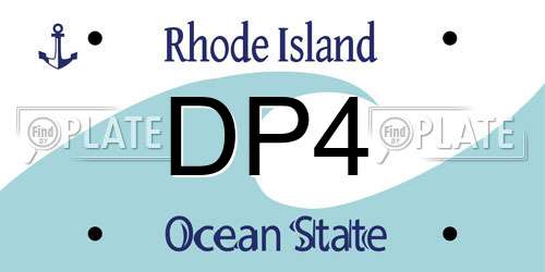 DP4 Rhode Island License Plate