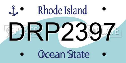 DRP2397 Rhode Island License Plate
