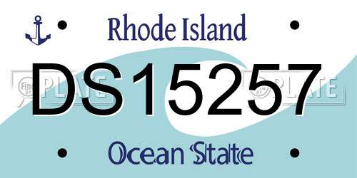 DS15257 Rhode Island License Plate