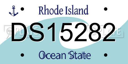 DS15282 Rhode Island License Plate