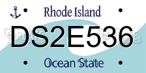 DS2E536 Rhode Island License Plate