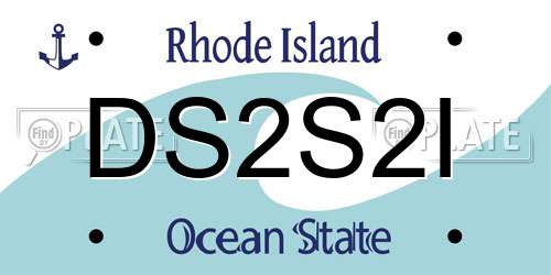 DS2S2I Rhode Island License Plate