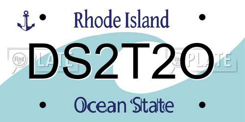 DS2T2O Rhode Island License Plate